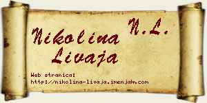 Nikolina Livaja vizit kartica